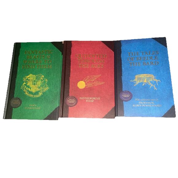 Harry Potter Hogwarts Library: 3 book Hardback Box Set - Picture 2 of 6